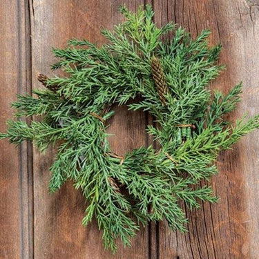 6 Prickly Pine Candle Ring Green - The Fox Decor